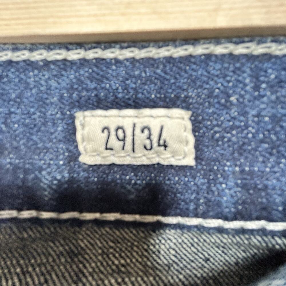 Ariat Men's M5 Blue Jeans 29x34 Straight Leg Fit Thick Stitch Blue Fade Denim 03 - Picture 5 of 7